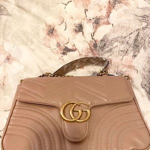 Nude Luxury Fashion Logo Purse